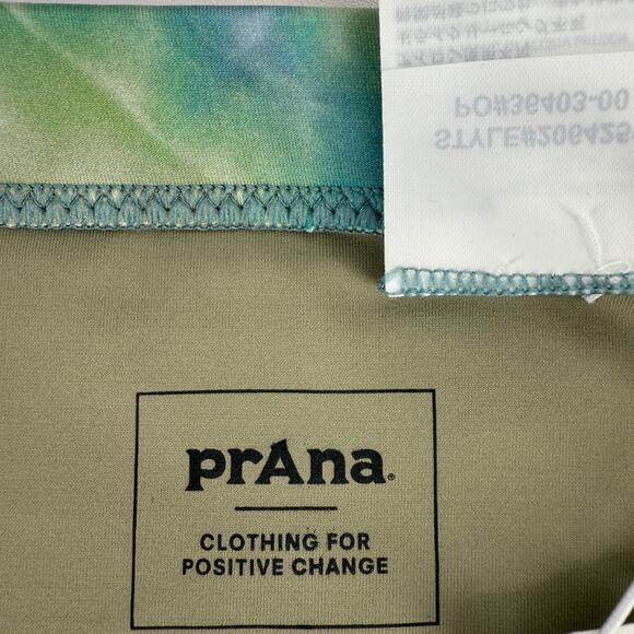 Prana Upswell Cheeky Bikini Bottoms Sz Medium Mirage Swim Bathing Suit Green - Picture 5 of 6